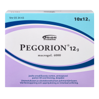 PEGORION 12 g 10 x 12 g jauhe oraaliliuosta varten, annospussi