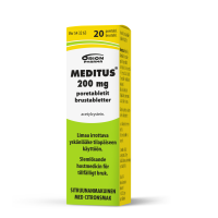 MEDITUS 200 mg 20 kpl poretabletti