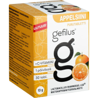 Gefilus Appelsiinipurutabletti 30 kpl