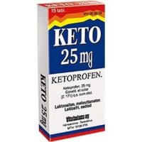 KETO 25 mg 15 fol tabletti, kalvopäällysteinen