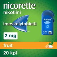 Nicorette Fruit 2 mg 20 kpl imeskelytabletti