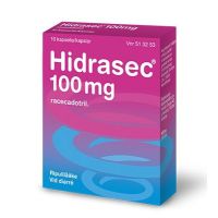 HIDRASEC 100 mg 10 fol kaps, kova