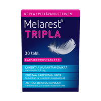 Melarest Tripla 30 tabl 1,9 mg melatoniini