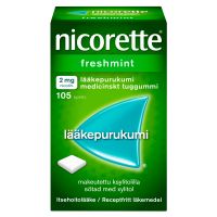 Nicorette Freshmint 2 mg 105 kpl lääkepurukumi