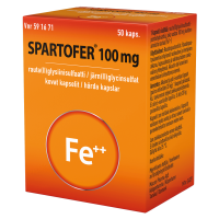 SPARTOFER 100 mg 50 fol kaps, kova