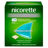 Nicorette 2 mg 210 kpl lääkepurukumi
