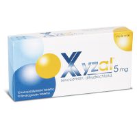 XYZAL 5 mg 10 fol tabl, kalvopääll
