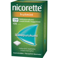 Nicorette Fruitmint 2 mg 105 kpl lääkepurukumi