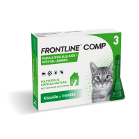 Frontline Comp 50 mg / 60 mg 3 x 0.5 ml paikallisvaleluliuos