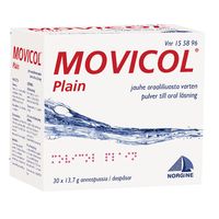 MOVICOL PLAIN 30 kpl jauhe oraaliliuosta varten, annospussi