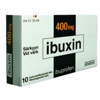 IBUXIN 400 mg 10 fol tabl, kalvopääll