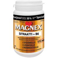 Magnex sitraatti + B6 150 tabl