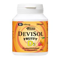 Devisol Fruity 50 mikrog 200 imeskelytabletti
