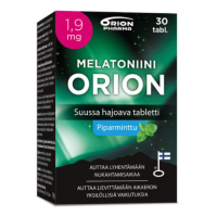 Melatoniini Orion 1,9 mg piparminttu 30 tabl suussa hajoava