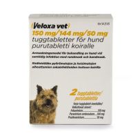 VELOXA VET 150/144/50 mg 2 fol purutabl