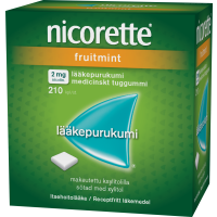 Nicorette Fruitmint 2 mg 210 kpl lääkepurukumi
