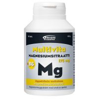 Multivita Magnesiumsitraatti+B6 appelsiini 80 purutabl 175 mg/2 mg