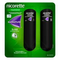 Nicorette Freshmint 1 mg/annos 2x150 annosta sumute suuonteloon