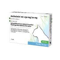 Anthelmin vet 230 mg / 20 mg 2 tabletti, kalvopäällysteinen