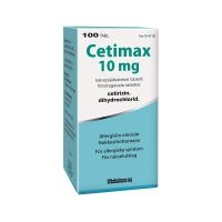 CETIMAX 10 mg 100 fol tabl, kalvopääll
