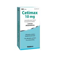 CETIMAX 10 mg 30 fol tabl, kalvopääll