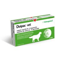 DOLPAC VET TABLETIT SUURILLE KOIRILLE 500,70/124,85/125 mg 3 fol tabl 10-75 kg