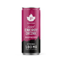 Puhdistamo Natural Energy Drink Strong, Raspberry 330 ml