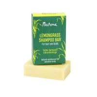 Nurme Lemongrass Shampoo Bar palashampoo herkälle hiuspohjalle 100 g