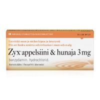 ZYX APPELSIINI & HUNAJA 3 mg 20 fol imeskelytabl