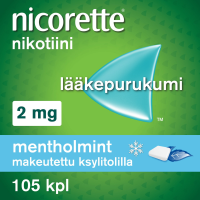 Nicorette Mentholmint 2 mg 105 kpl lääkepurukumi