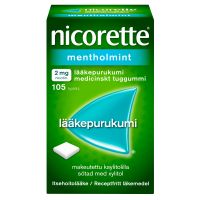 Nicorette Mentholmint 2 mg 105 kpl lääkepurukumi
