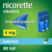 NICORETTE ICEMINT 4 mg 80 kpl imeskelytabl