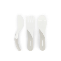 Twistshake Learn Cutlery aterimet 6+ kk valkoinen