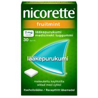 Nicorette Fruitmint 2 mg 30 kpl lääkepurukumi