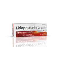 LIDOPOSTERIN 50 mg/g 25 g rektaalivoide