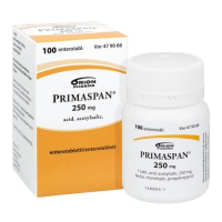 PRIMASPAN 250 mg 100 kpl enterotabl