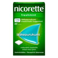 Nicorette Freshmint 2 mg 30 kpl lääkepurukumi