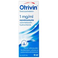 OTRIVIN SÄILYTYSAINEETON 1 mg/ml 10 ml nenäsumute, liuos