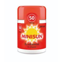 Minisun D-Vitamiini 50 mikrog purutabl 200 kpl