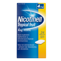 Nicotinell Tropical fruit 4 mg 24 kpl lääkepurukumi