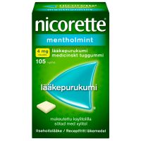Nicorette Mentholmint 4 mg 105 kpl lääkepurukumi