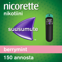 Nicorette Berrymint 1 mg/annos 150 annosta sumute suuonteloon, liuos