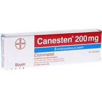 CANESTEN 200 mg 3 fol emätinpuikko, tabletti