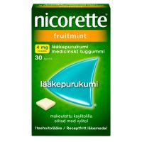 Nicorette Fruitmint 4 mg 30 kpl lääkepurukumi