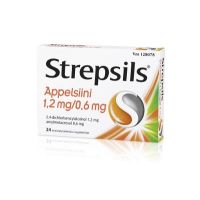 STREPSILS APPELSIINI 1,2/0,6 mg 24 fol imeskelytabl