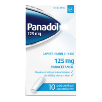 PANADOL 125 mg 10 kpl peräpuikko