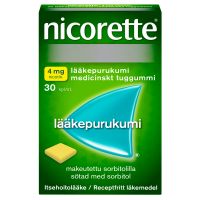 Nicorette 4 mg 30 kpl lääkepurukumi
