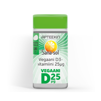 Apteekin Sana-sol Vegaani D3-vitamiini 25 mikrog 180 tabl