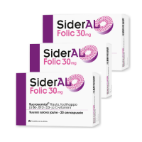 SiderAL Folic rauta kampanjapakkaus 3x20 pss 30 mg
