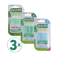 GUM Soft-Picks Comfort Flex Mint 3x40 kpl säästöpakkaus